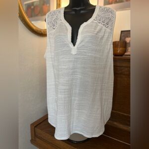 Max Studio Cream Textured Blouse